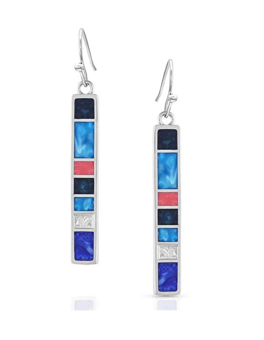 LEGENDS DENIM BAR EARRING -20% OFF