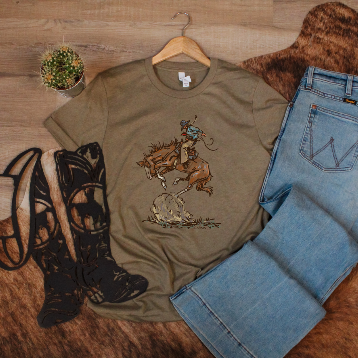 TIN & TURQUOISE - Cowgirl Up Tee
