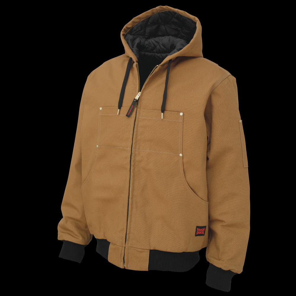 TOUGH DUCK HOODED DUCK BOMBER JACKET