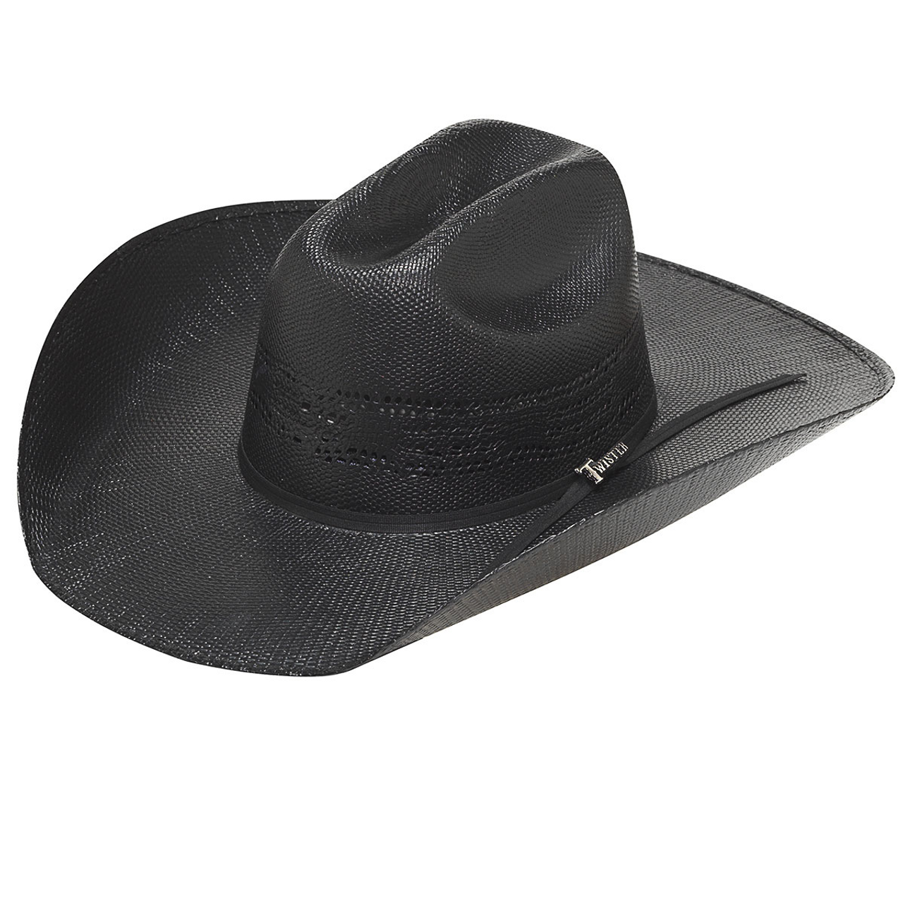TWISTER YOUTH BLACK STRAW HAT