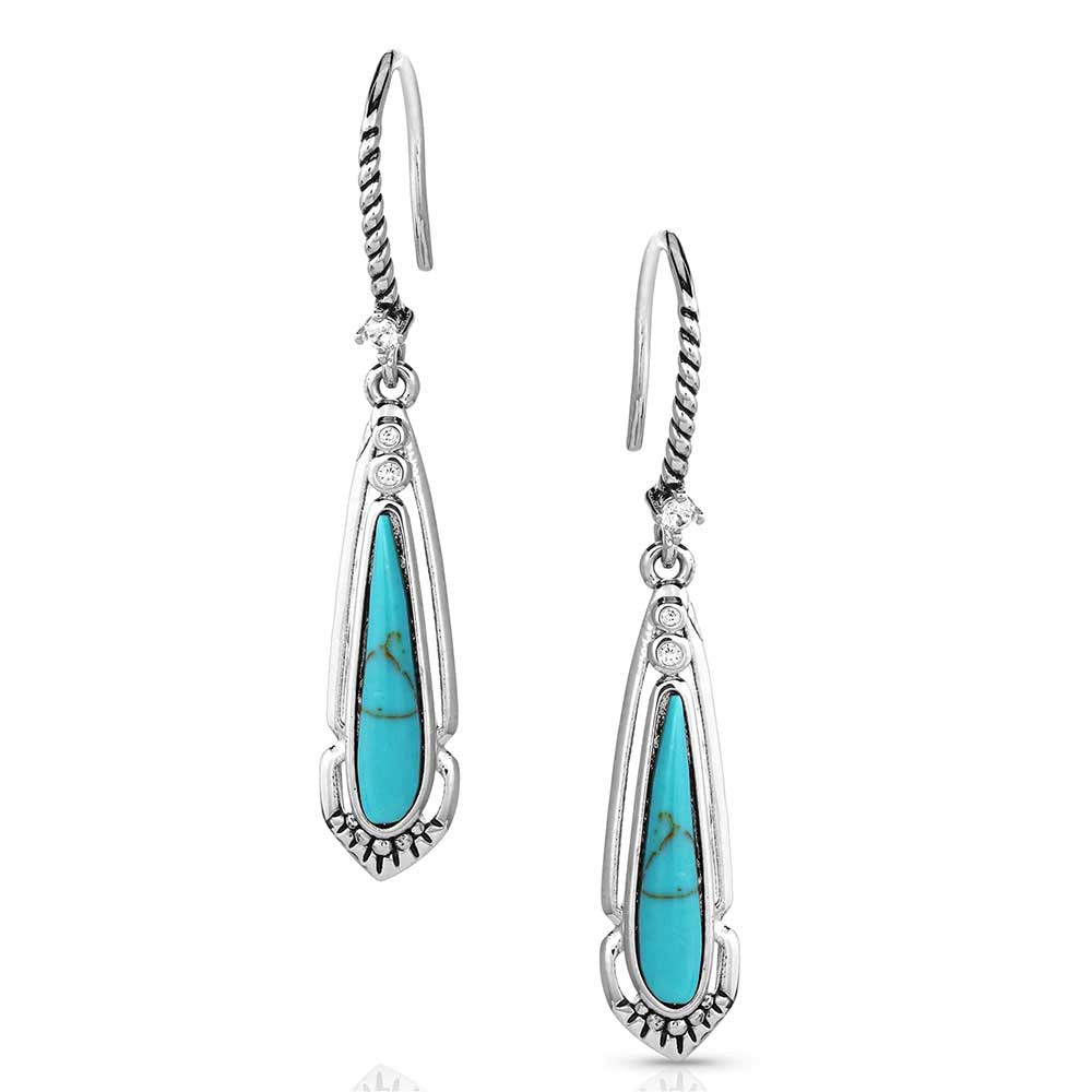 RADIENT STREAM TURQUOISE EARRINGS