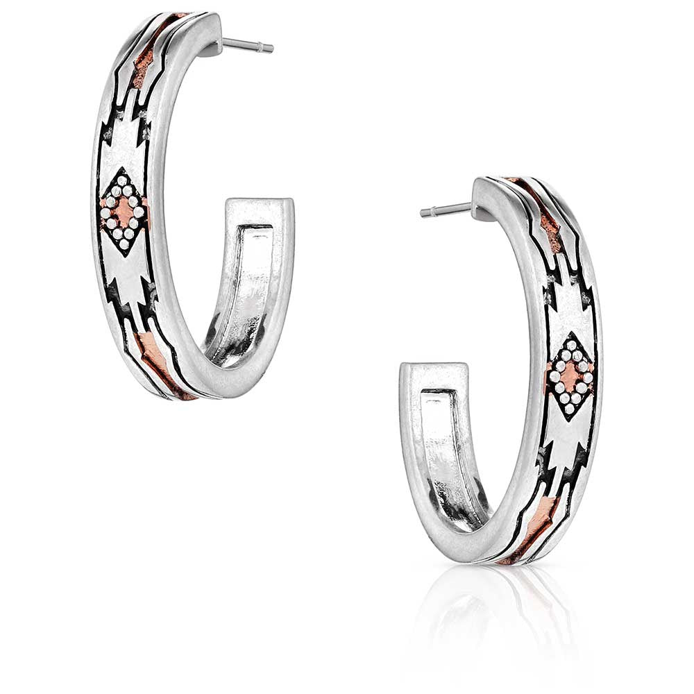 WESTERN SANDS HOOP EARRINGS