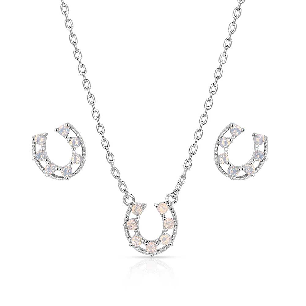 DELICATE GLAMOUR HORSESHOE SET