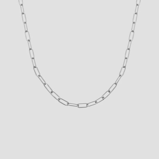 SLIM PAPERCLIP CHAIN NECKLACE