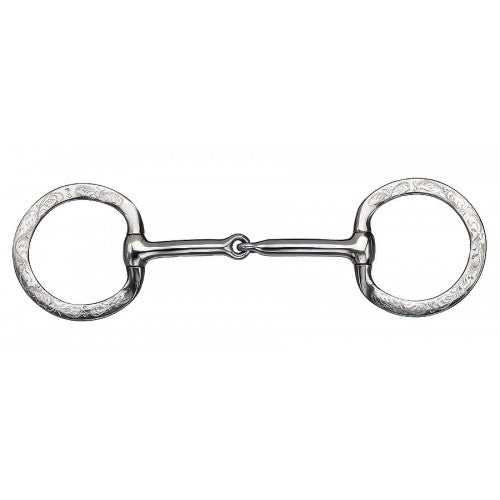 FRANCOIS GAUTHIER STAINLESS STEEL ENGRAVED EGGBUTT SNAFFLE