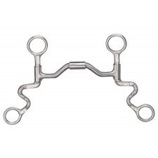 FRANCOIS GAUTHIER LOW PORT HINGED FUTURITY BIT WITH SHORT CHEEKS