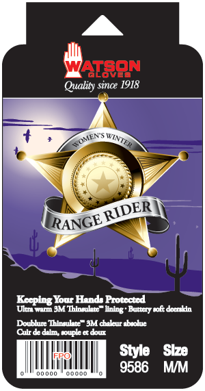 WOMENS BLACK RANGE RIDER - INSULATED