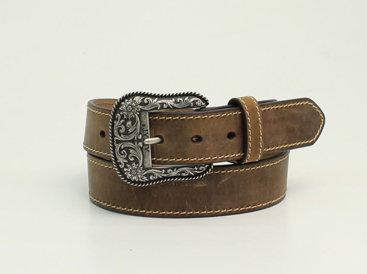 LADIES ARIAT PLAIN OILED BELT