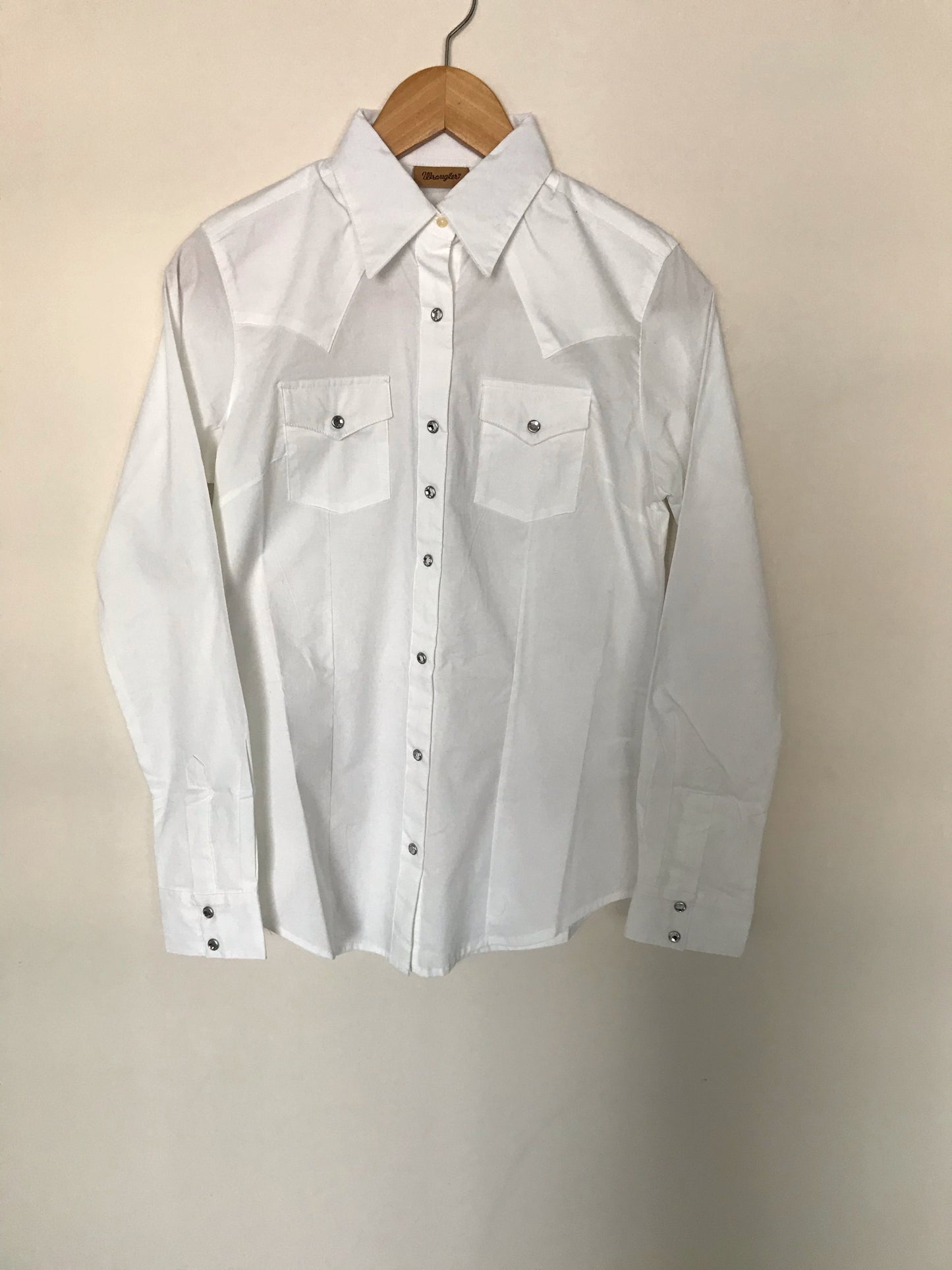 LADIES WRANGLER SOLID WHITE SHIRT