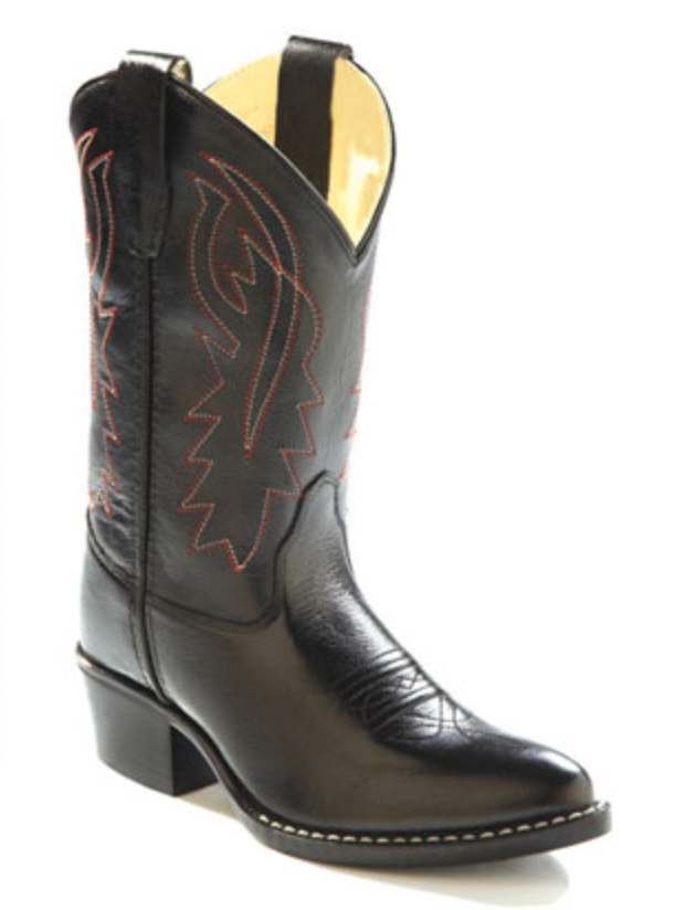 BLACK POINTED TOE KIDS BOOT