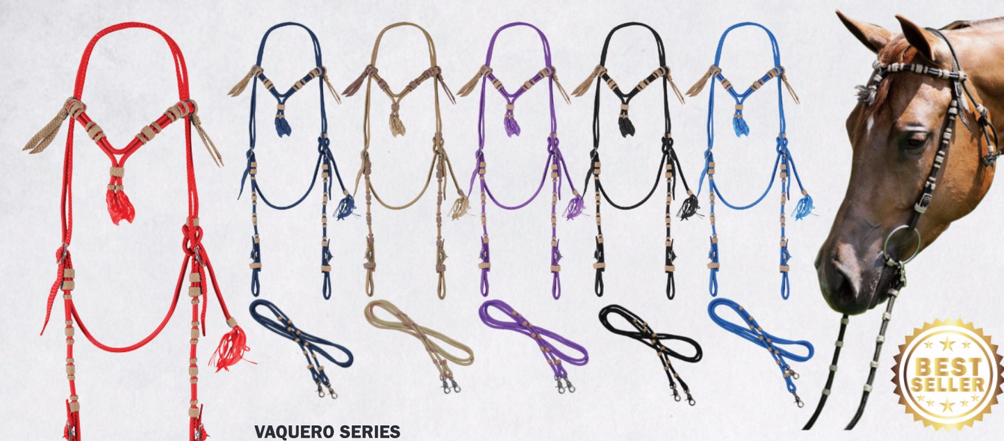 VAQUERO CROSS KNOT BROW HEADSTALL
