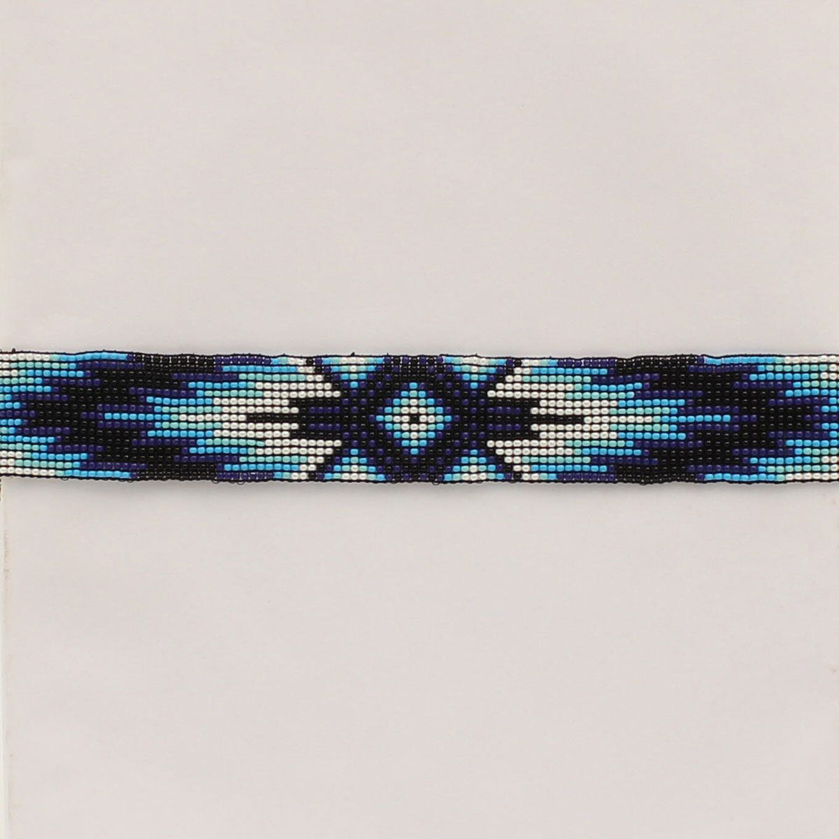 TWISTER BEADED STRETCH HATBAND- BLUE