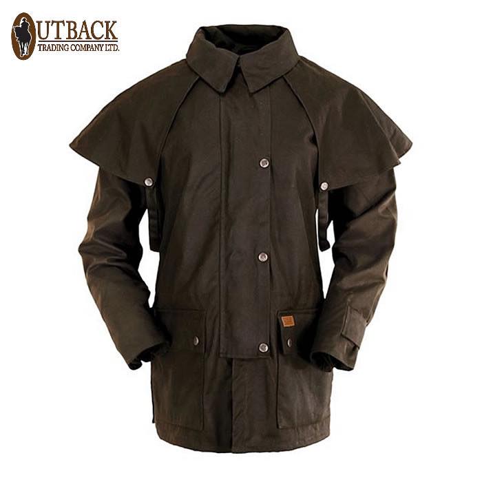 MENS OUTBACK TRADING CO. BUSH RANGER OILSKIN JACKET