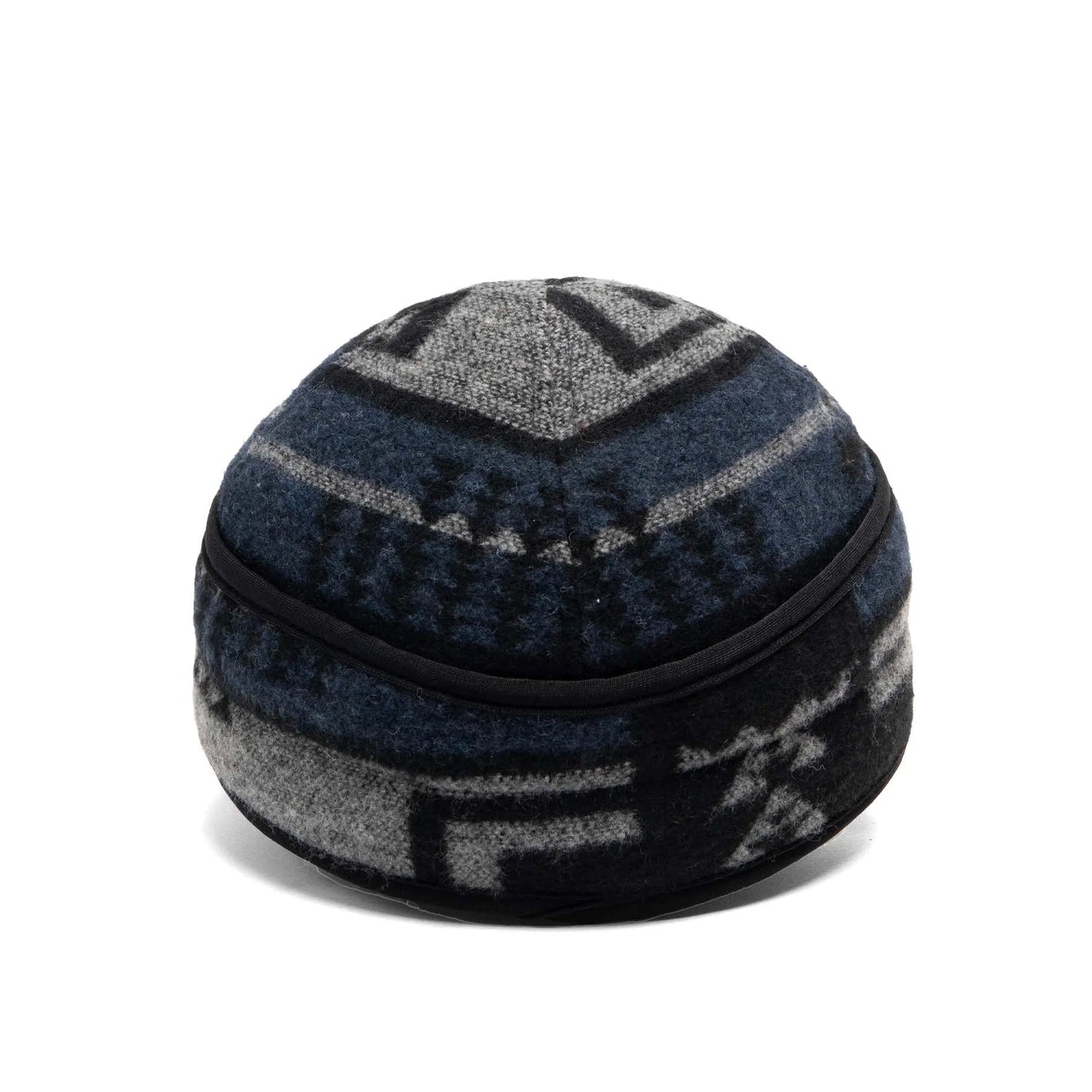AZTEC WOOL BLEND RAILROAD HAT- NAVY MIX
