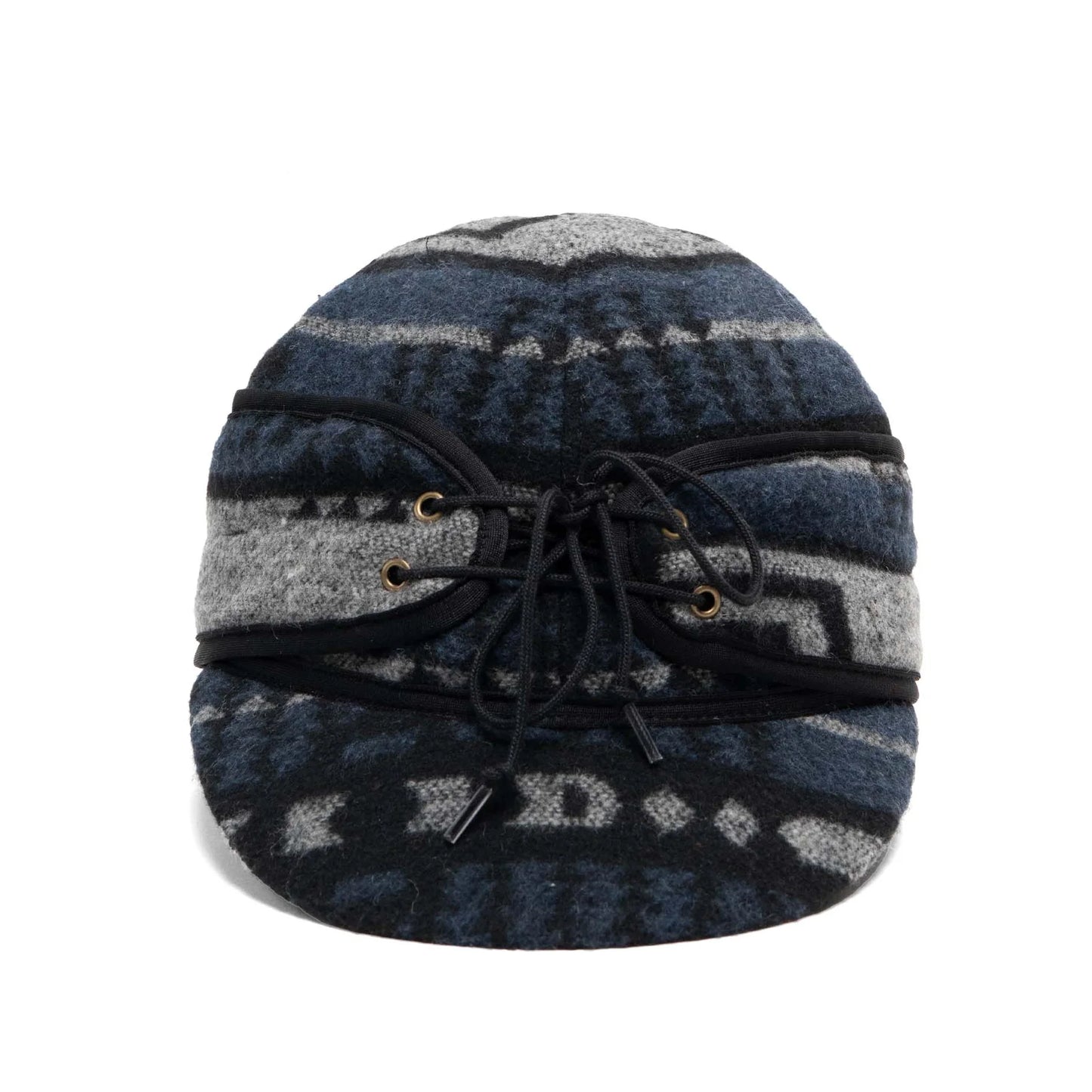 AZTEC WOOL BLEND RAILROAD HAT- NAVY MIX