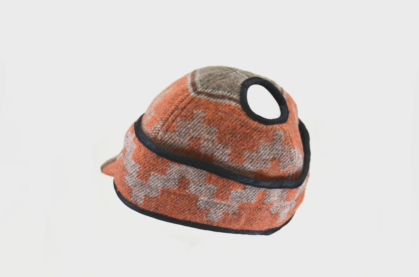 LADIES NAVAJO RAILROAD HAT W/ PONYTAIL HOLE- ORANGE MIX