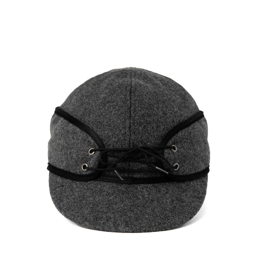 CLASSIC WOOL BLEND RAILROAD HAT- CHARCOAL