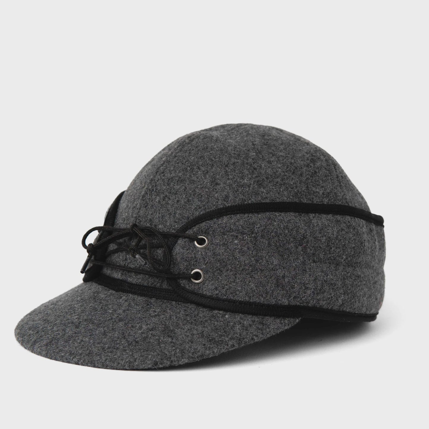 CLASSIC WOOL BLEND RAILROAD HAT- CHARCOAL