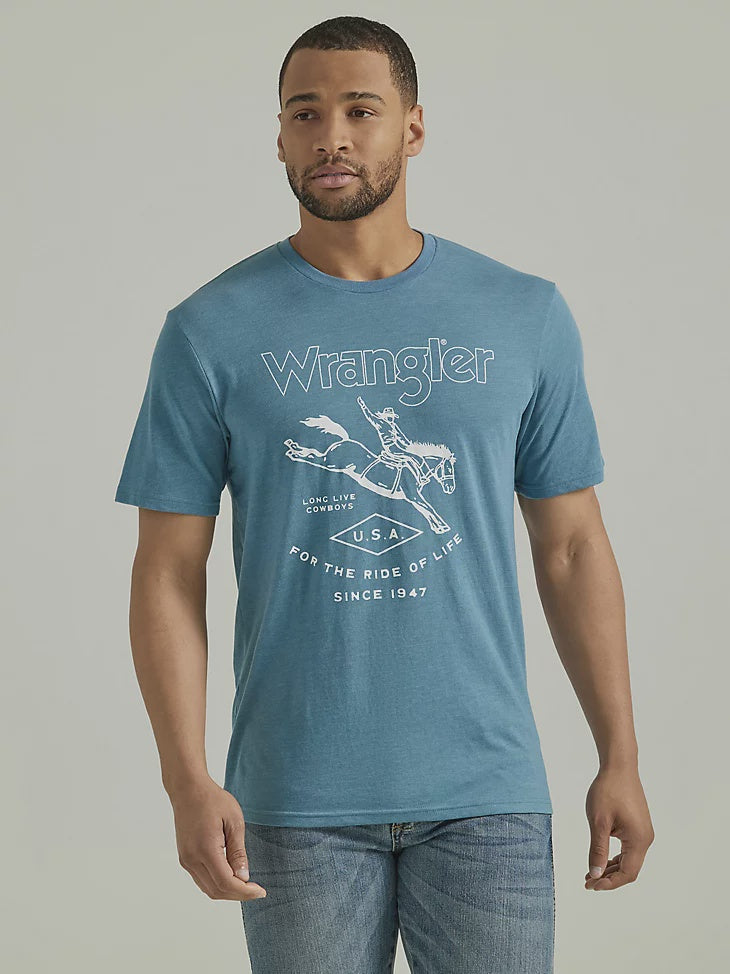 MENS WRANGLER BRONC RIDER TSHIRT