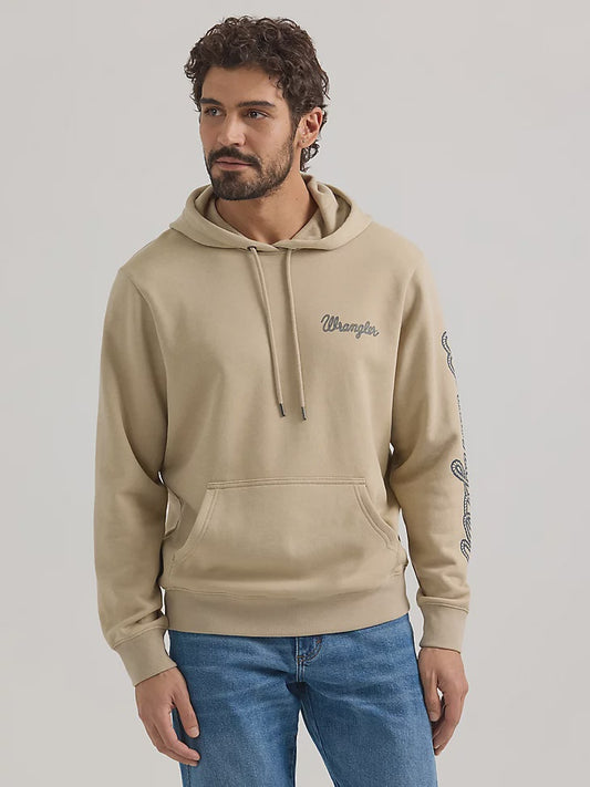 MENS WRANGLER ARM LOGO HOODIE