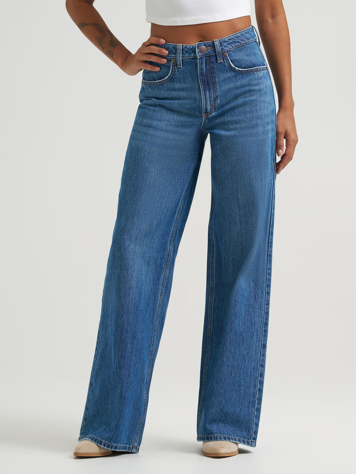 112359363 YVETTE WIDE LEG JEAN