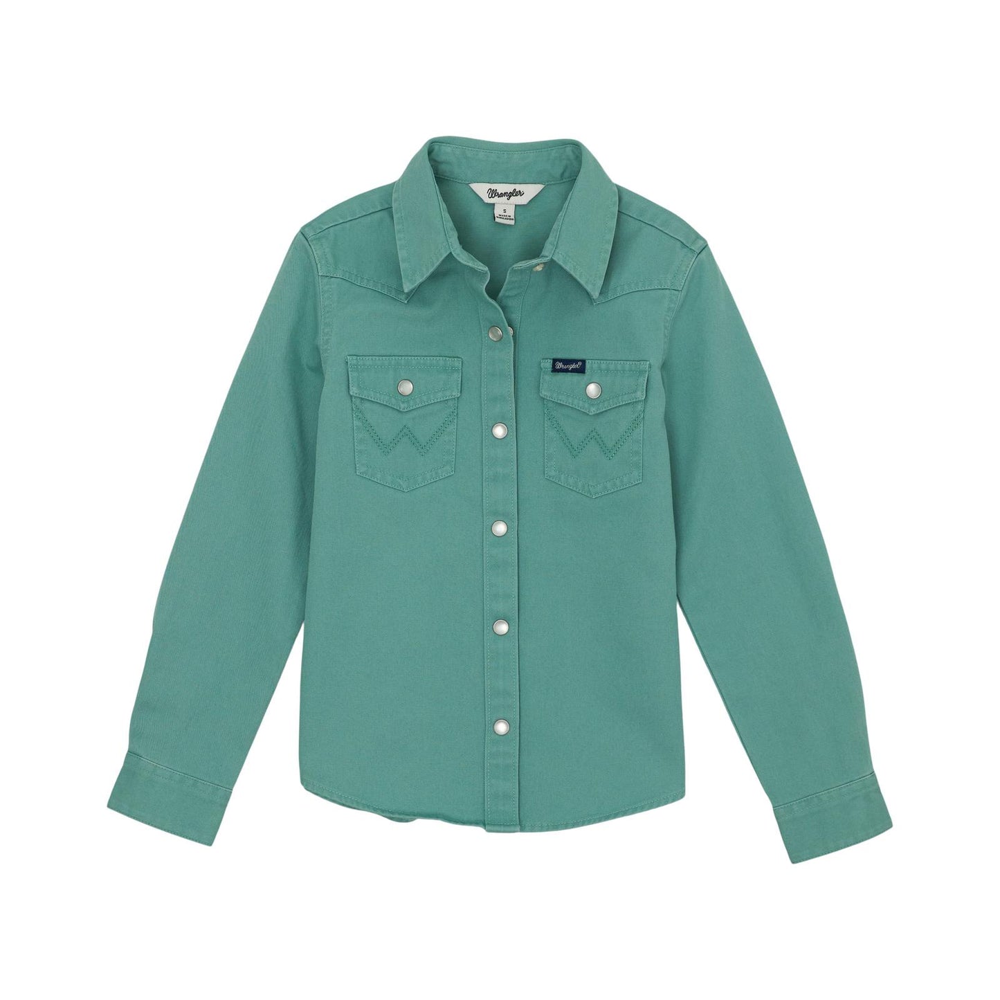 WRANGLER GIRLS TURQUOISE WESTERN SHIRT