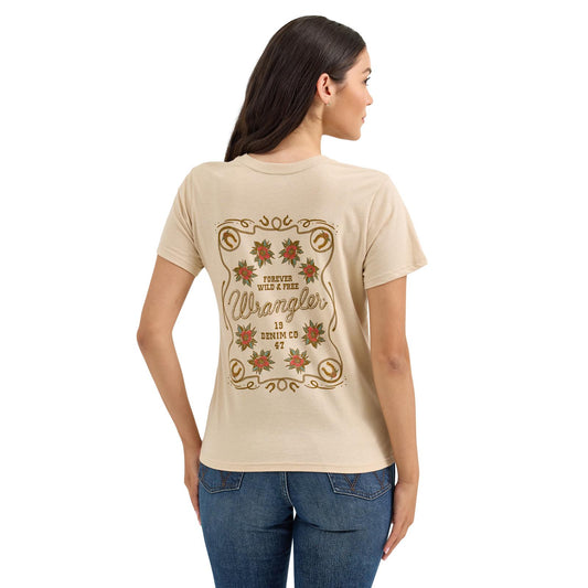LADIES WRANGLER WILD & FREE TSHIRT