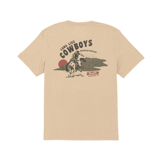 MENS WRANGLER LONG LIVE COWBOYS TSHIRT