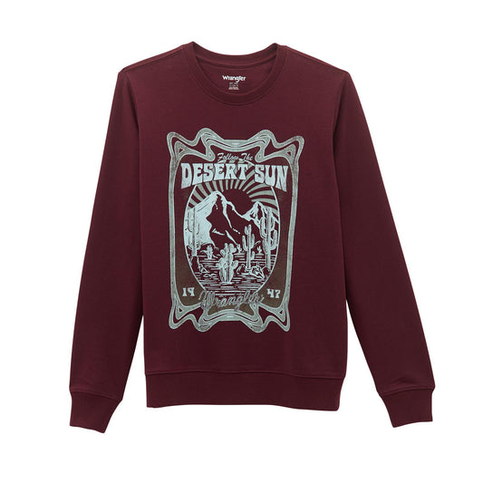LADIES WRANGLER DESERT SUN CREWNECK