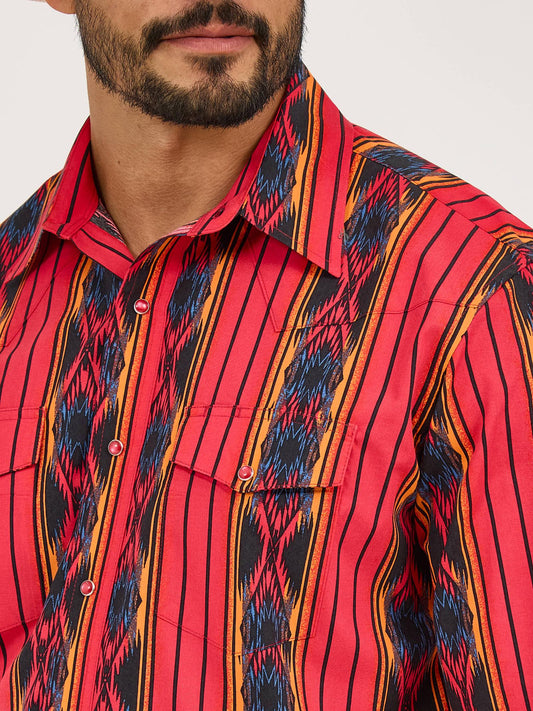 MENS RED/BLACK CHECOTAH SHIRT