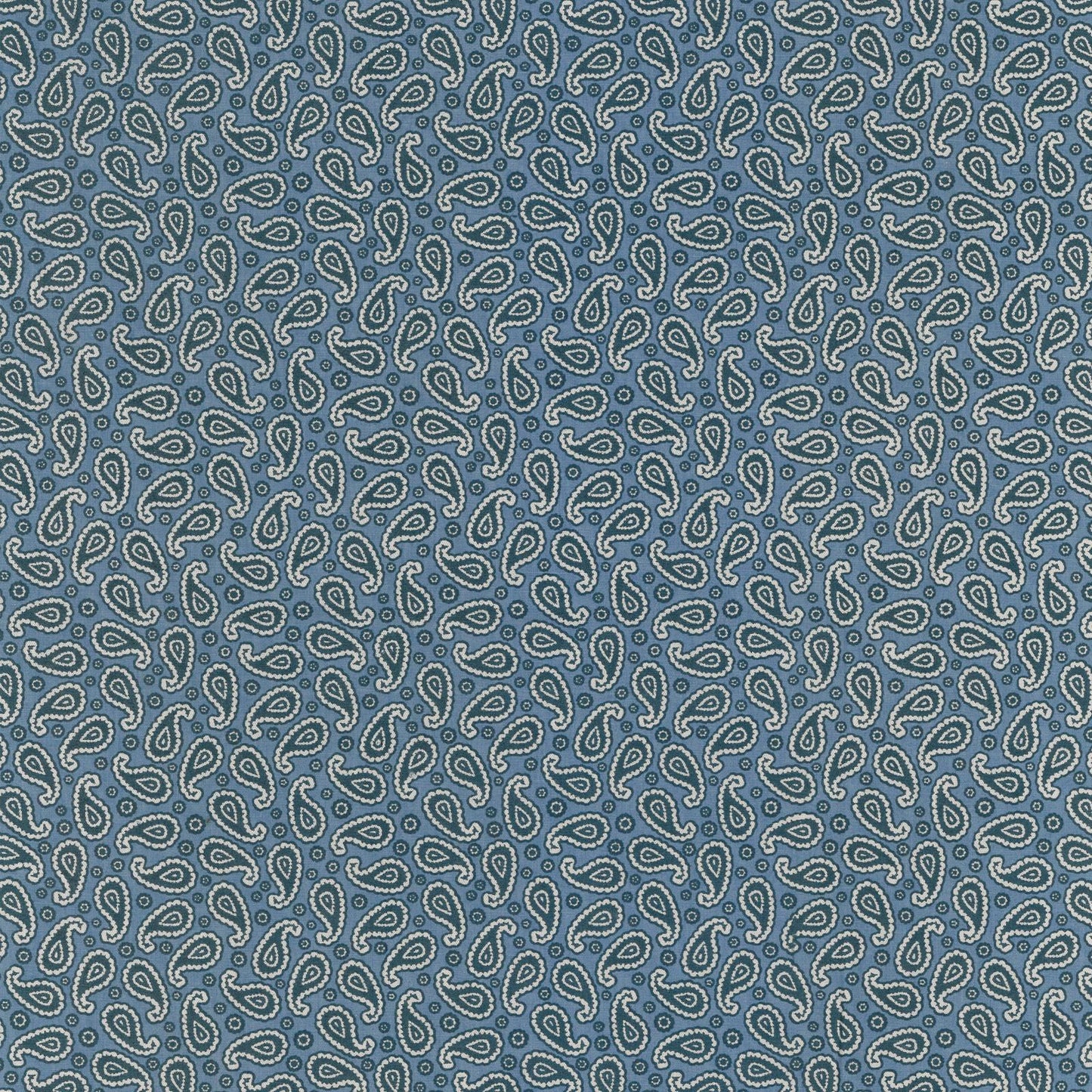 MENS CLASSIC RELAXED FIT BLUE PAISLEY SHIRT