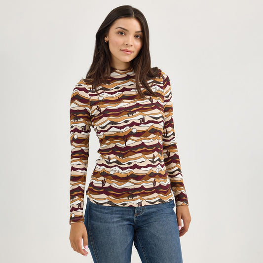 LADIES WRANGLER WESTERN VINTAGE LONG SLEEVE SHIRT