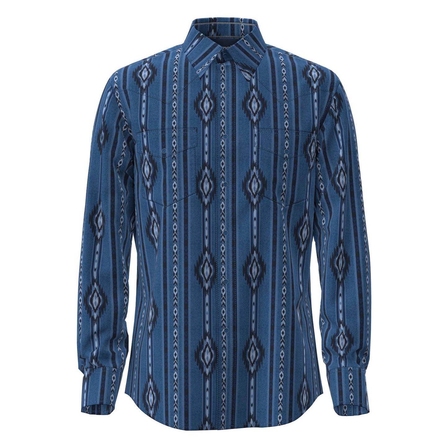 MENS CHECOTAH BLUE SHIRT