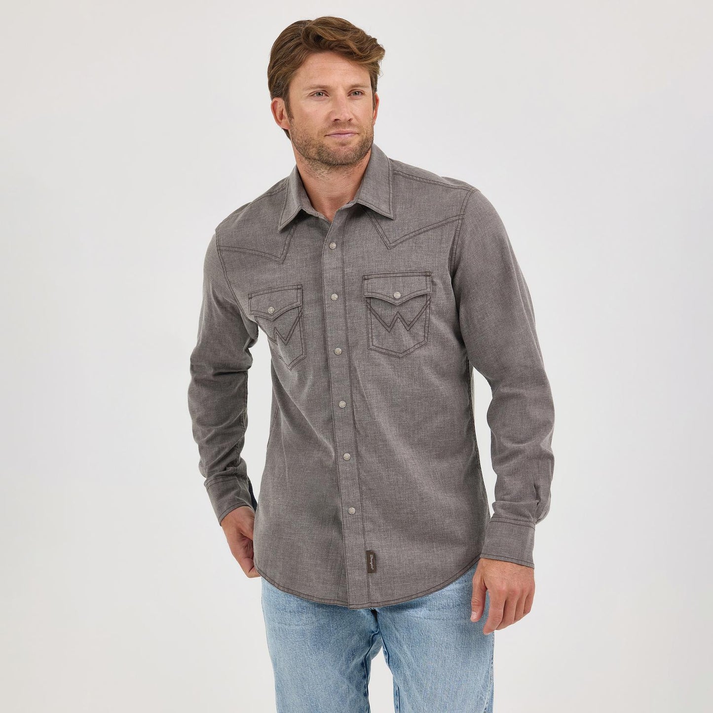 MENS RETRO BROWN SHIRT