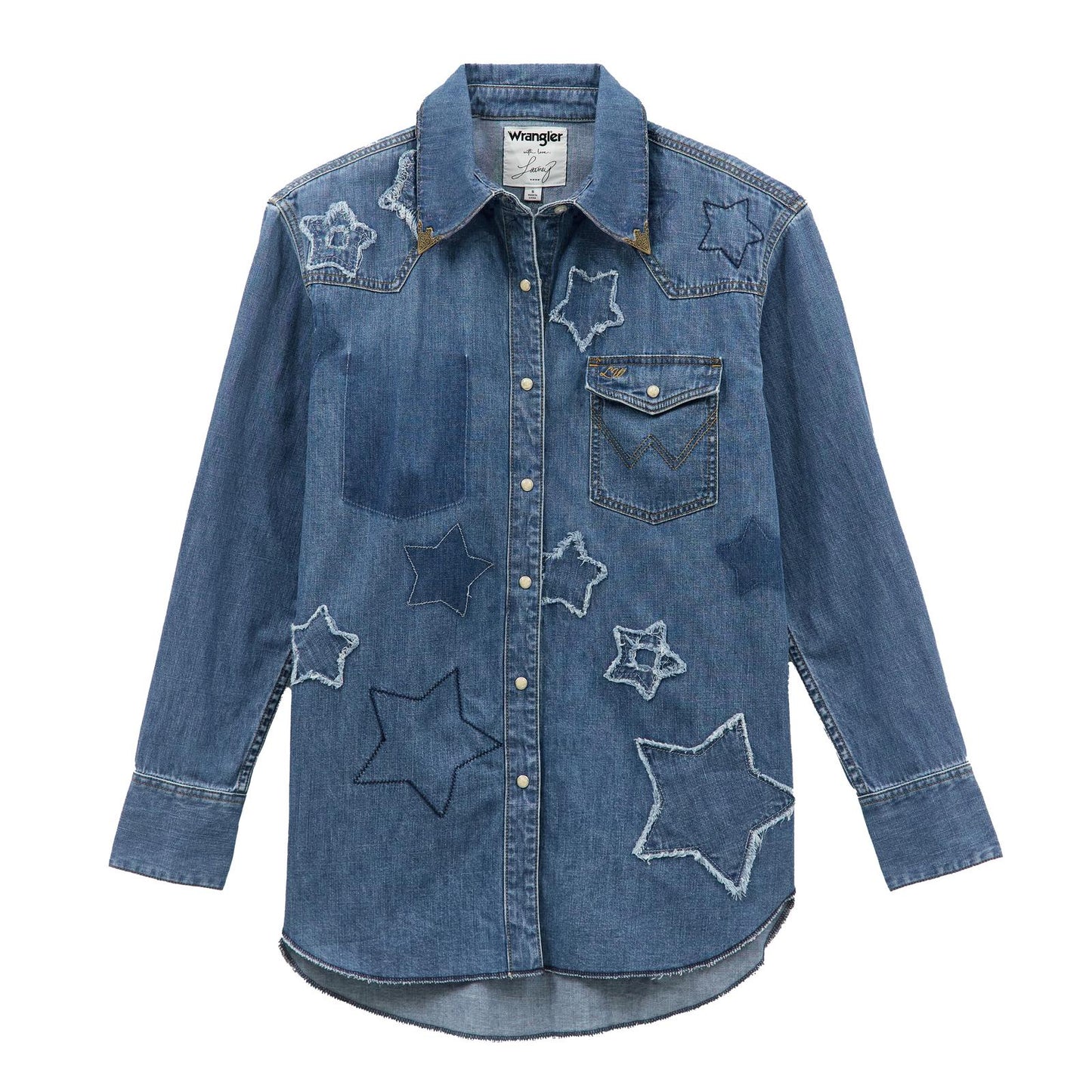 LADIES WRANGLER x LAINEY WILSON STARDUST DENIM SHIRT