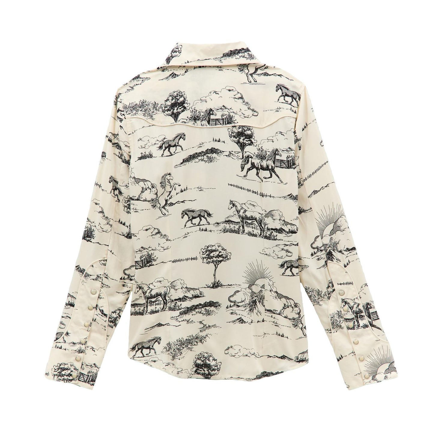 LADIES WRANGLER X LAINEY WILSON LANDSCAPE WESTERN SHIRT