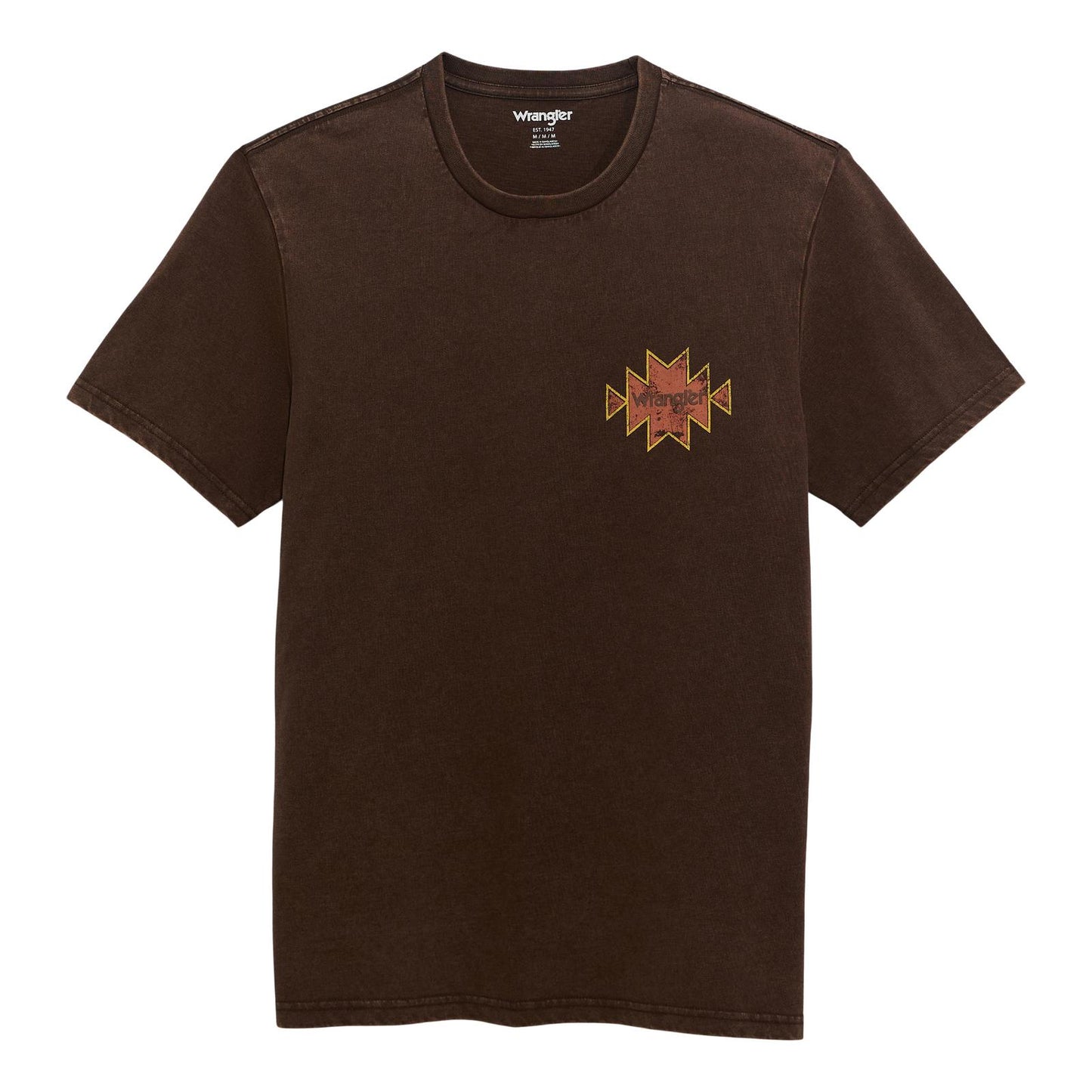 MENS WRANGLER BROWN TSHIRT