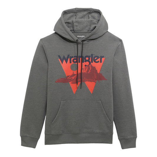 MENS WRANGLER GREY HOODIE