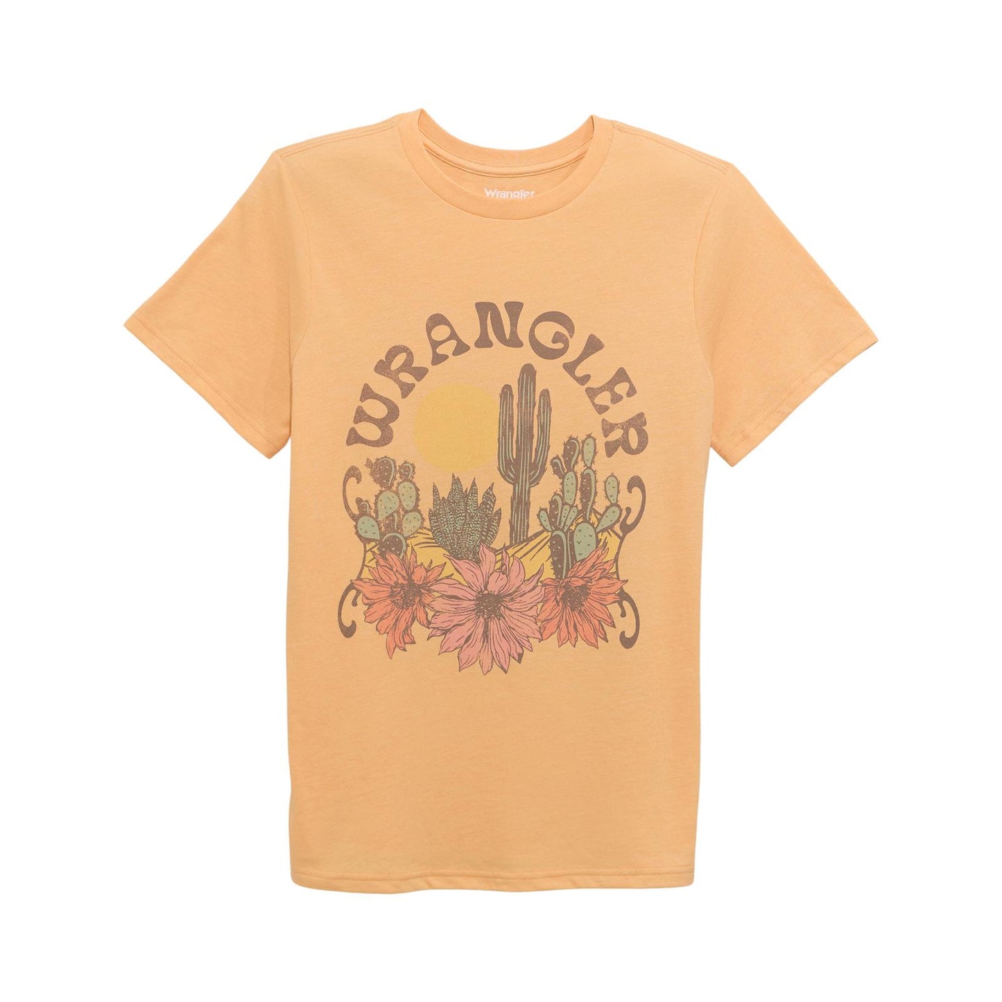 LADIES WRANGLER APRICOT TSHIRT