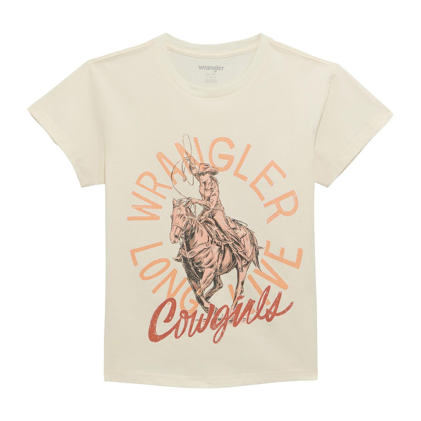 LADIES WRANGLER WHITE TSHIRT