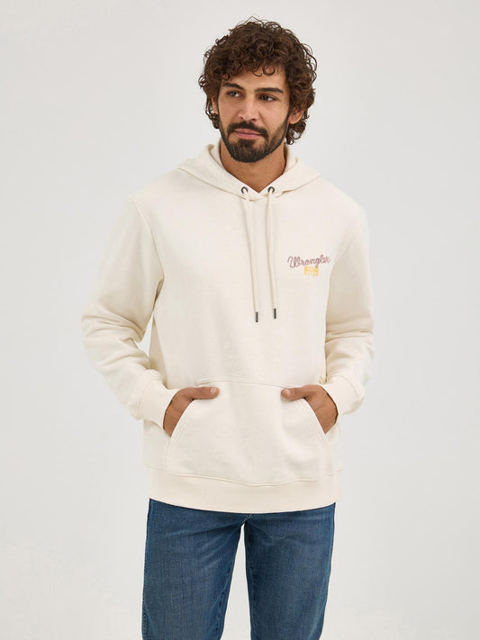 MENS WRANGLER WHITE HOODIE