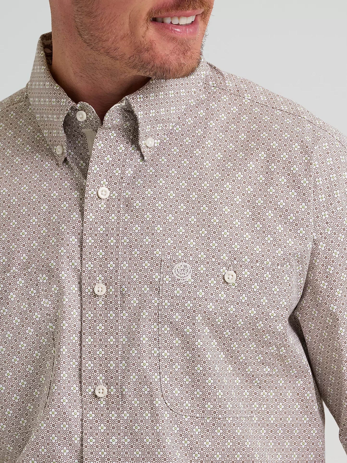 MENS GEORGE STRAIGHT WALNUT SHORT SLEEVE SHIRT