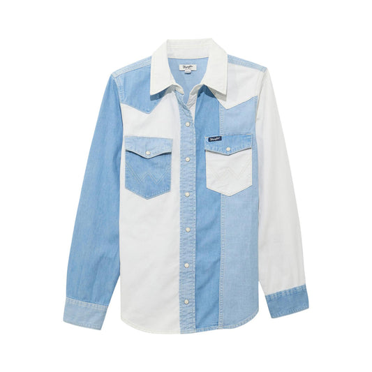 LADIES RETRO BOYFRIEND DENIM SHIRT