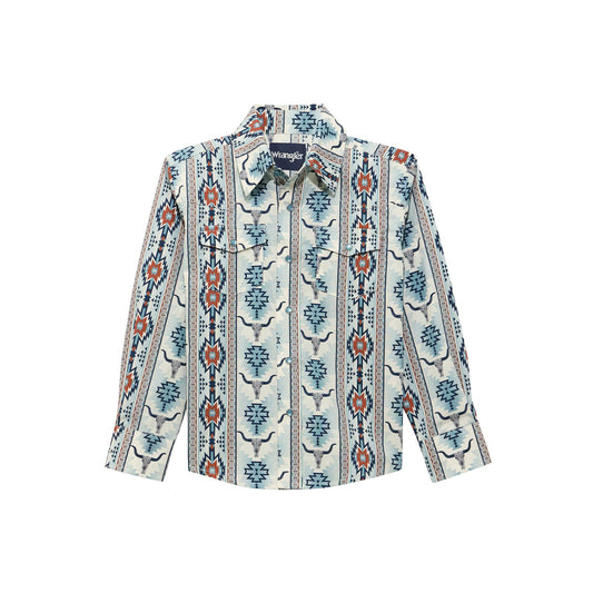 BOYS CHECOTAH GREY SHIRT