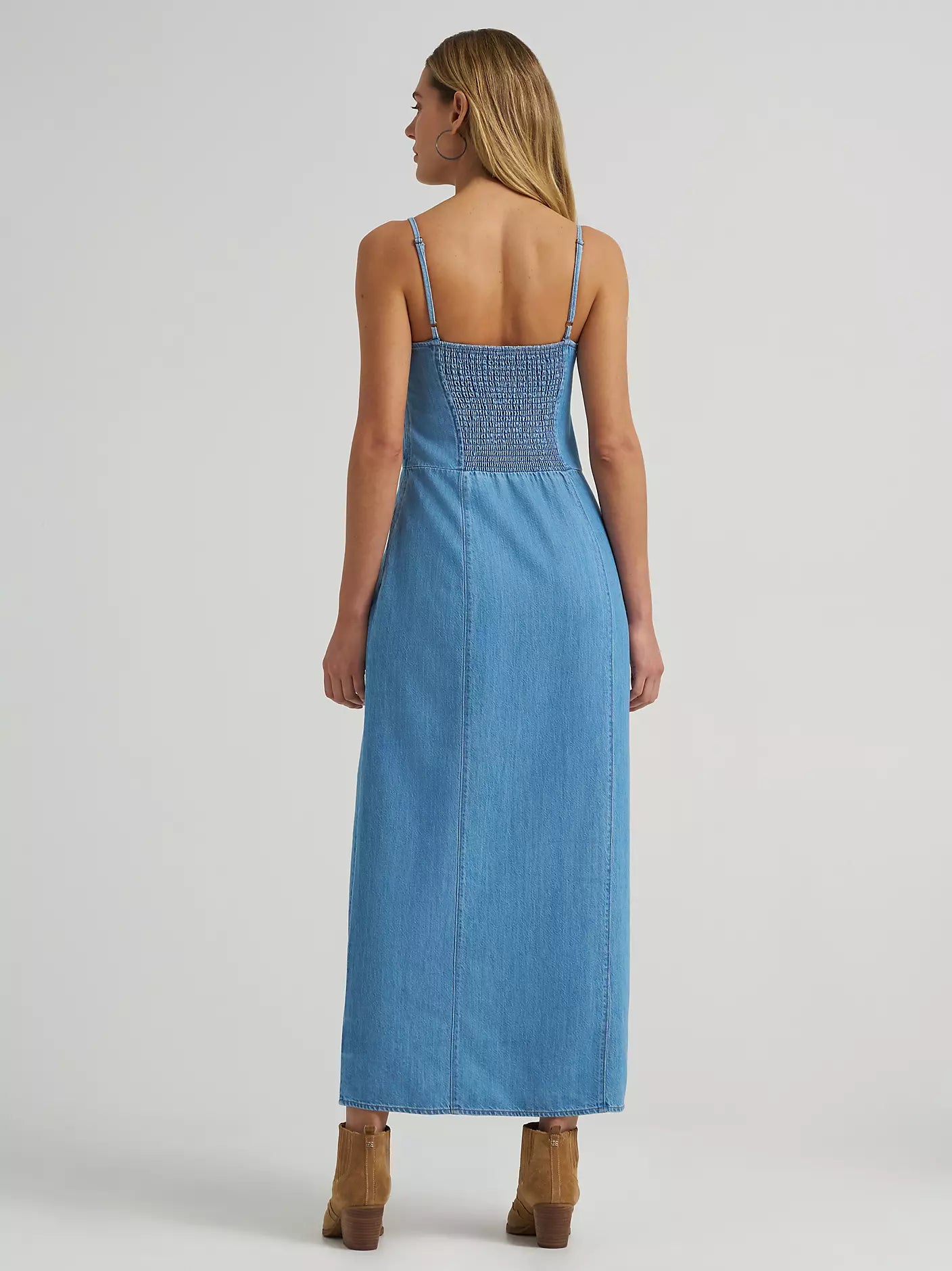 LADIES WRANGLER DENIM MAXI DRESS