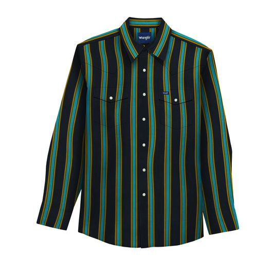 MENS WRANGLER BLACK/GREEN BRUSHPOPPER
