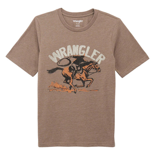 BOYS WRANGLER TAN TSHIRT