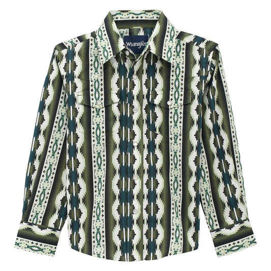BOYS CHECOTAH GREEN SHIRT