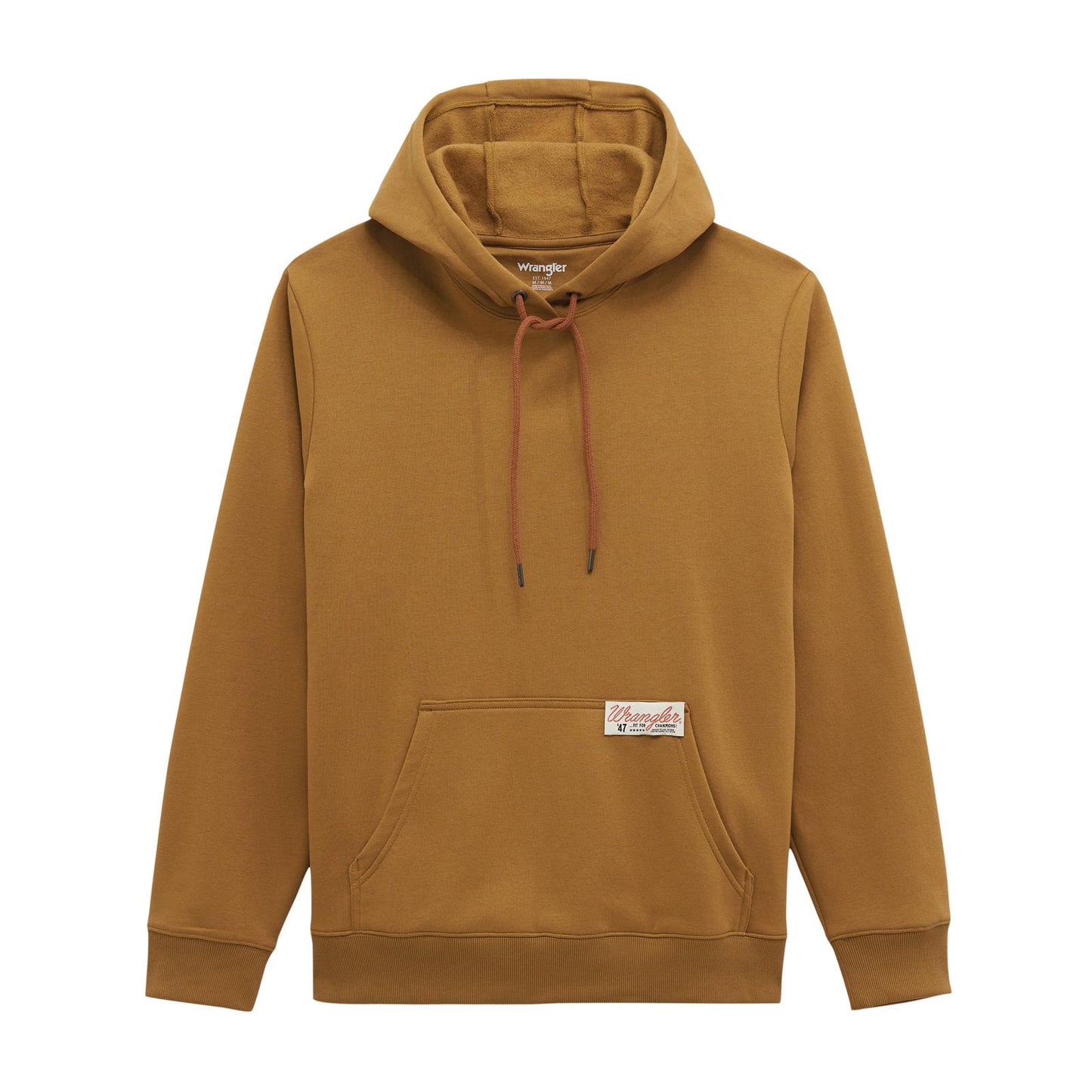 MENS WRANGLER TOBACCO BROWN HOODIE