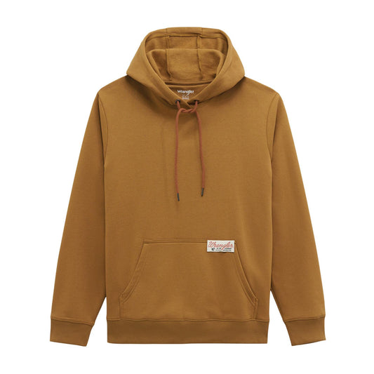 MENS WRANGLER TOBACCO BROWN HOODIE